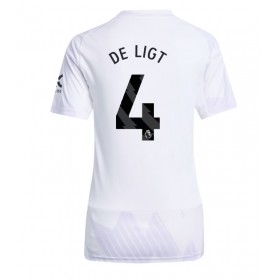 Dámské fotbalový oblečení Manchester United Matthijs de Ligt #4 Venkovní košile 2025-26 Krátkým Rukávem